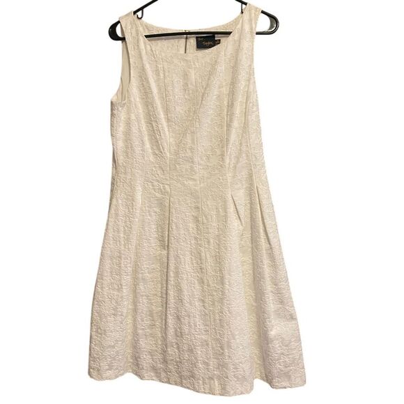 Just...Taylor Dresses & Skirts - Just Taylor White Eyelet Fit n Flare Dress Size 10